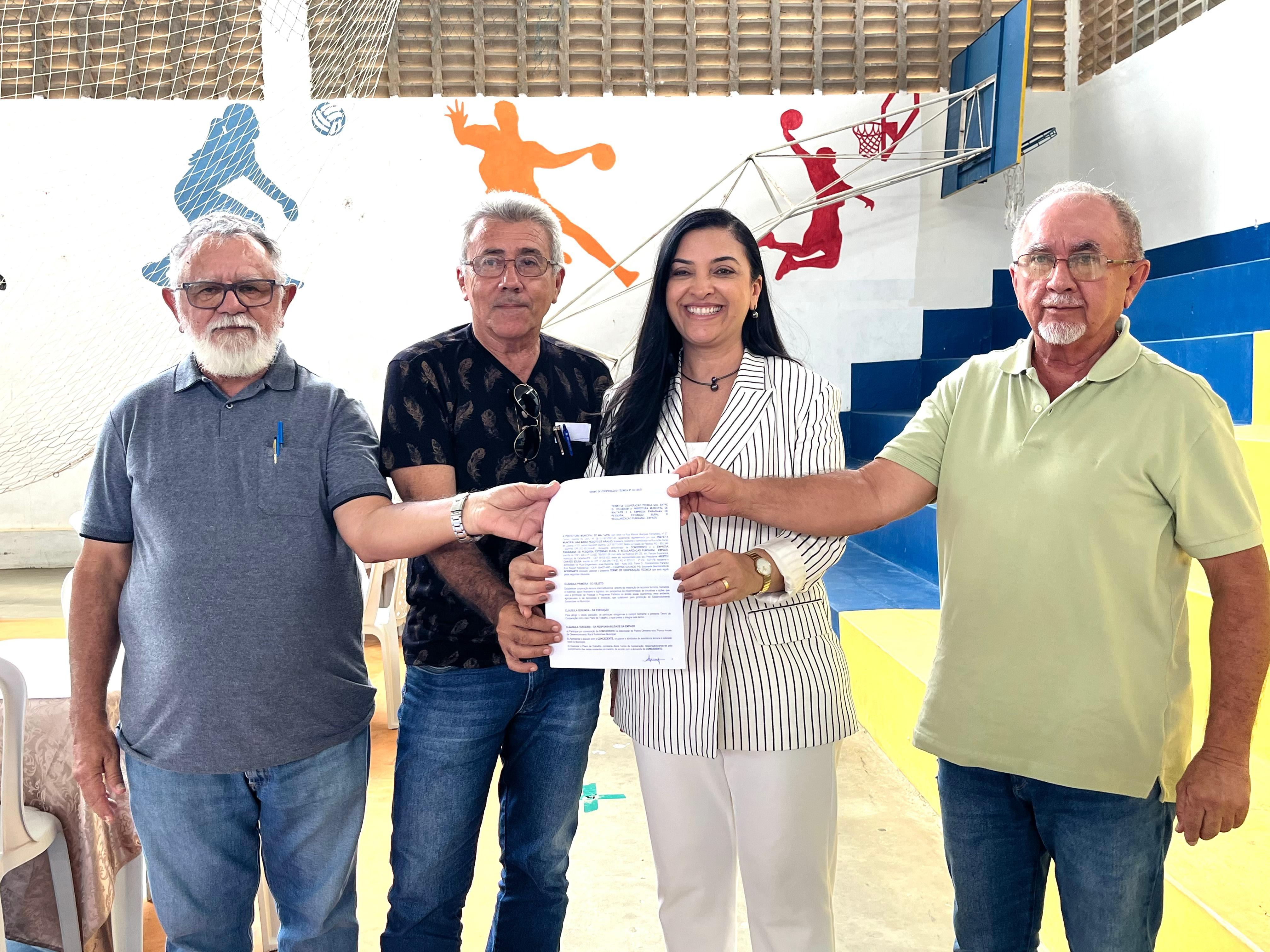 PREFEITURA DE MALTA REAFIRMA PARCERIA COM A EMPAER PARA IMPULSIONAR A PESQUISA, EXTENSO RURAL E REGULARIZAO FUNDIRIA