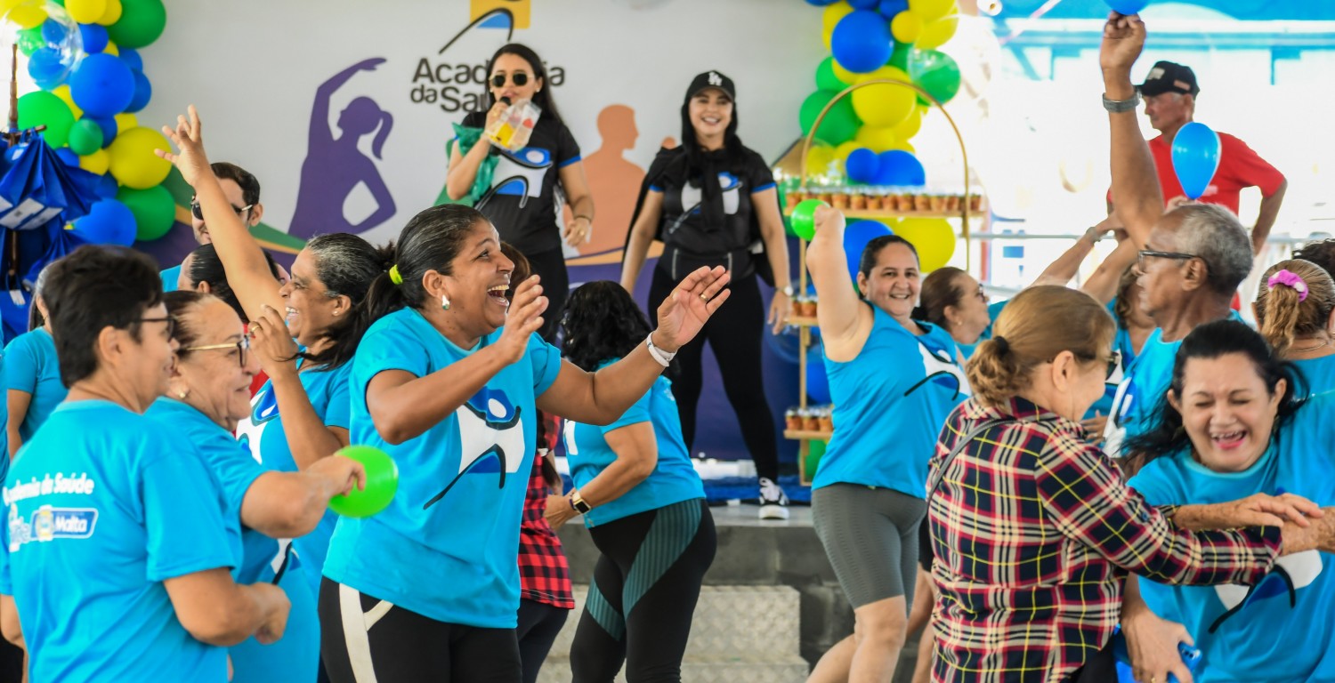SA�DE, ALEGRIA E QUALIDADE DE VIDA MARCAM EVENTO DA ACADEMIA DA SA�DE EM MALTA-PB