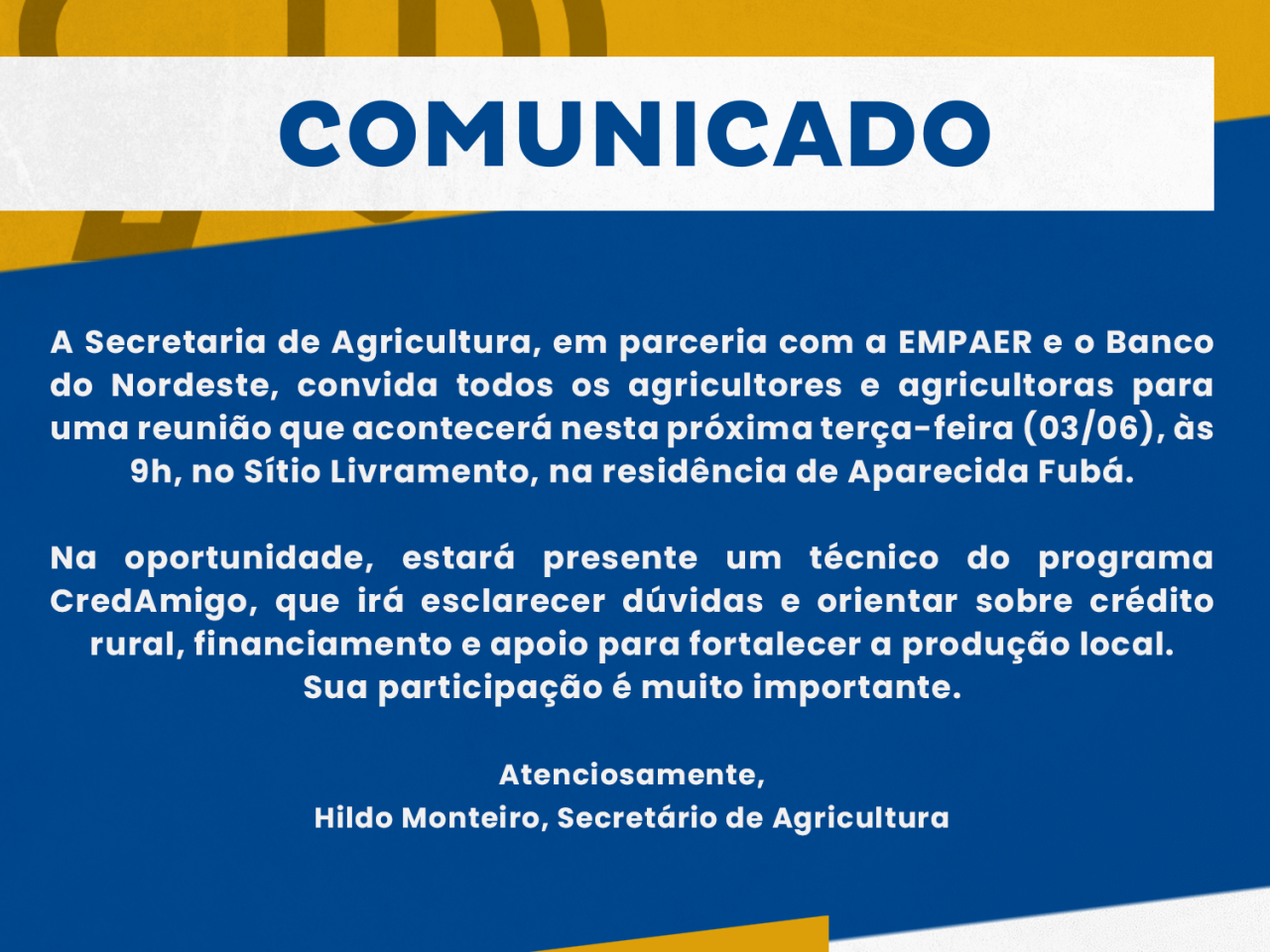 COMUNICADO
