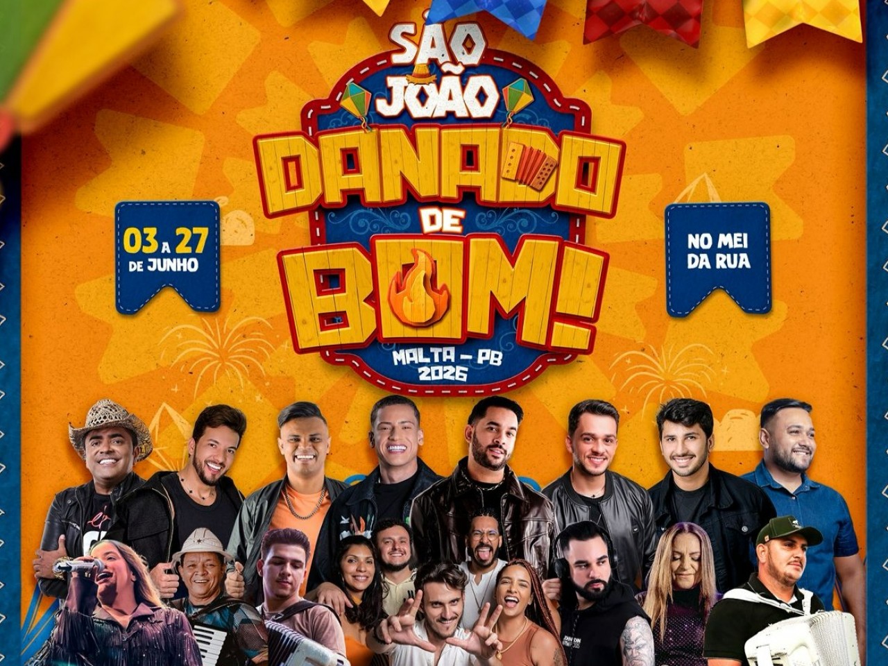 PREFEITURA DIVULGA PROGRAMA��O DO S�O JO�O DE MALTA �DANADO DE BOM� 2026